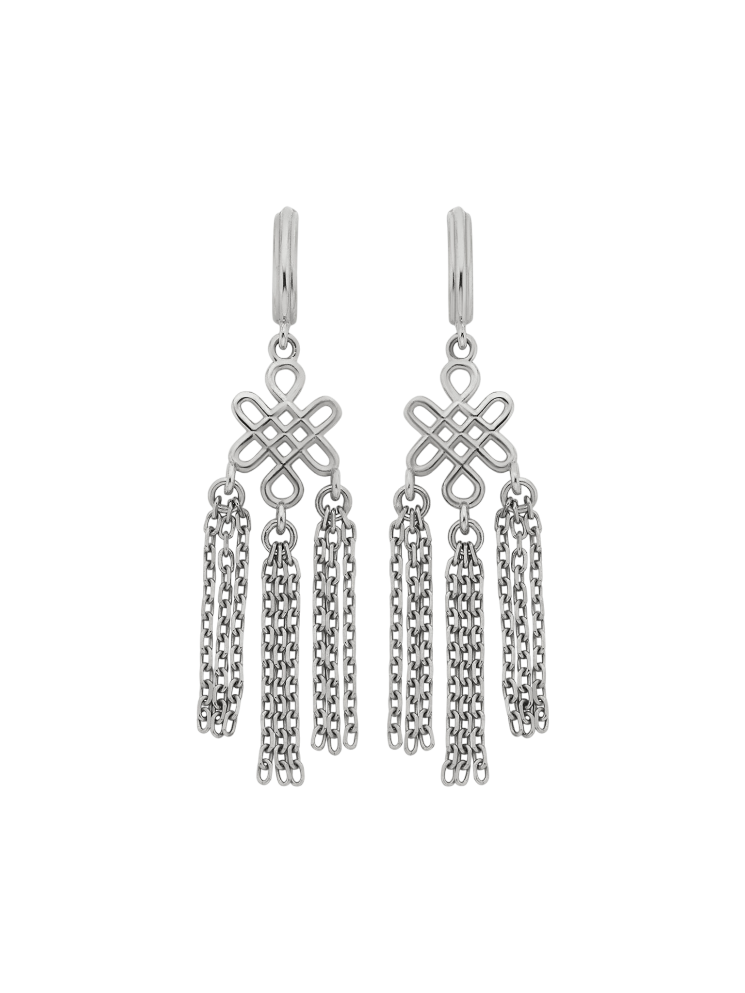 Ether earrings silver